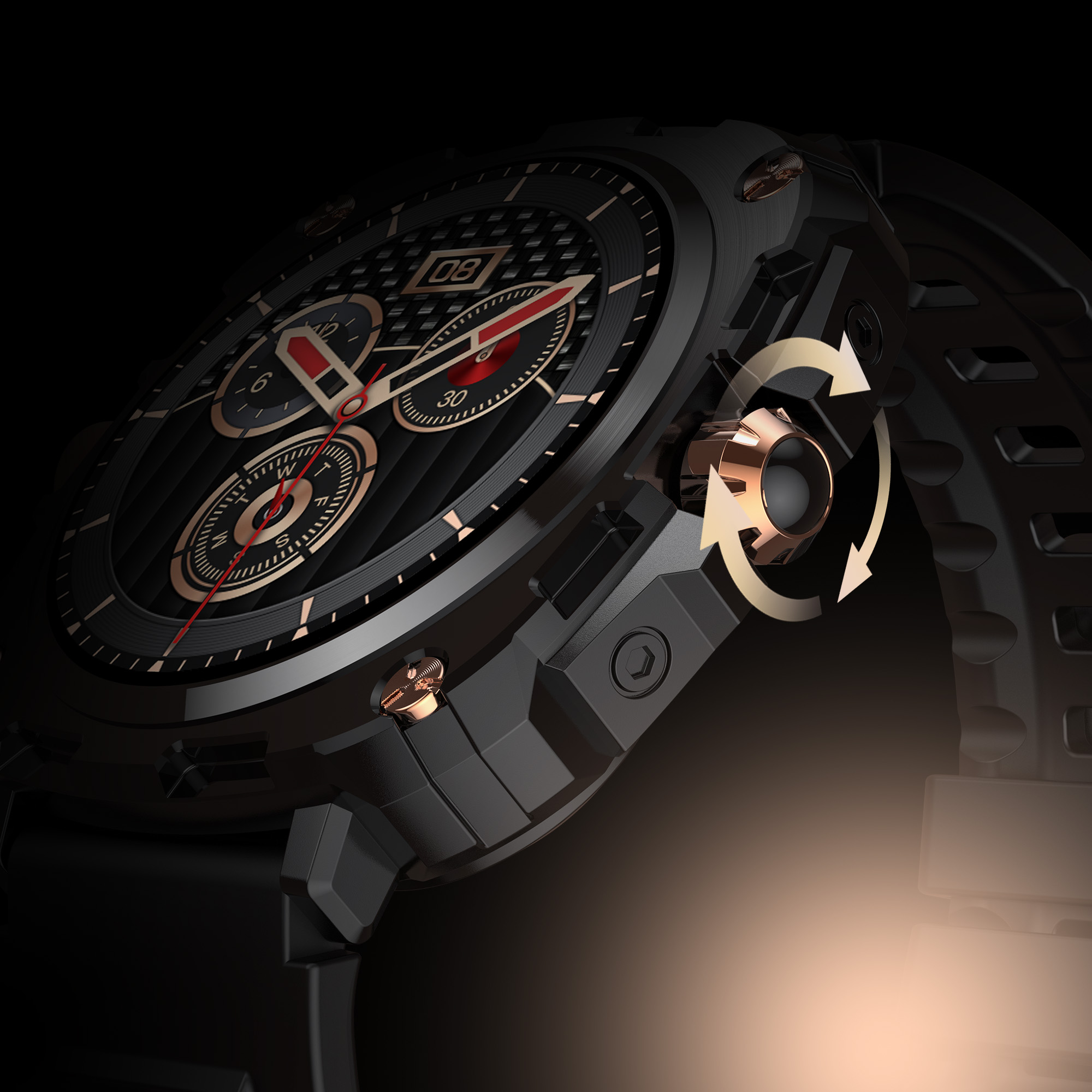 2024 SmartWatch 1.43" Big Screen, Smart Watch For Men Wireless Call, Custom Dial, Fitness Tracker, 400mAh Battery, Compatible with iPhone and Android, Perfect Gift for Men