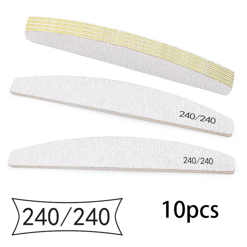 Double-Sided Nail File Buffer 100/180 Trimmer Lime Buffer for Nail Art Ongle