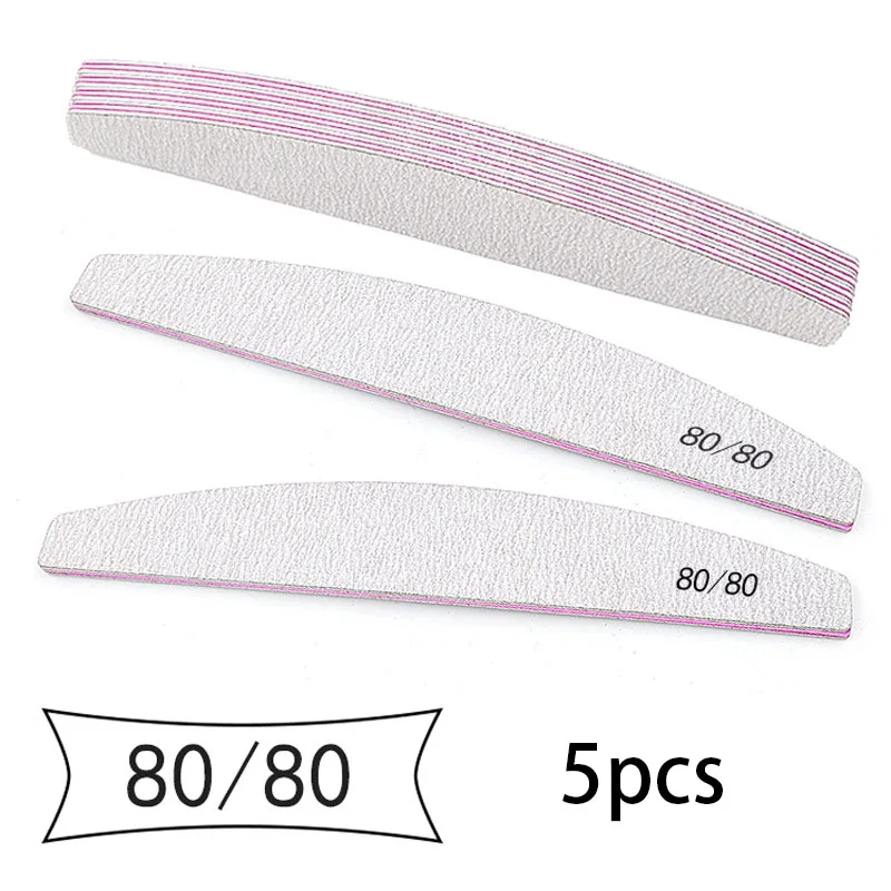 Double-Sided Nail File Buffer 100/180 Trimmer Lime Buffer for Nail Art Ongle