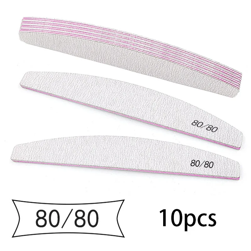 Double-Sided Nail File Buffer 100/180 Trimmer Lime Buffer for Nail Art Ongle