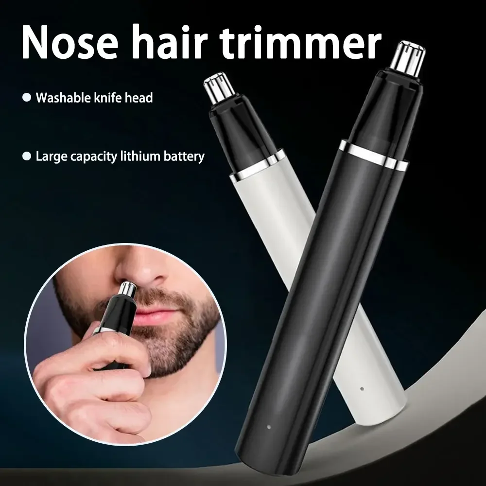 Mini USB Rechargeable Nose Hair Trimmer Clipper Waterproof Shaver for Men Women