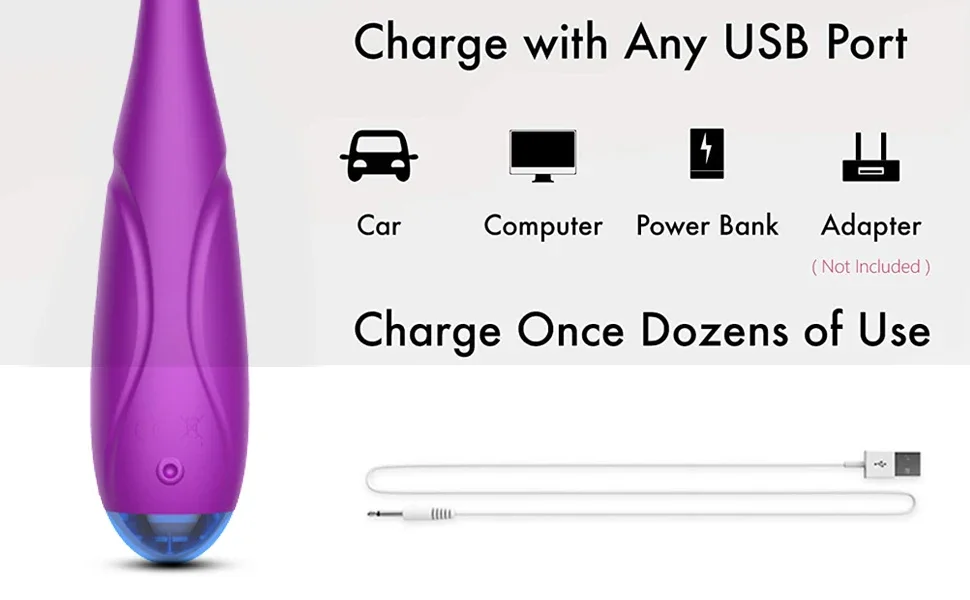 Mini Eye Massager Wand for Face Vibrating Treatment Relieving Dark Circles Anti-Aging Device