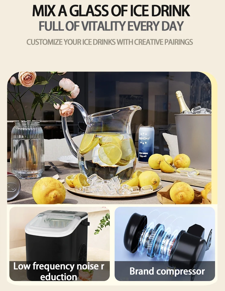 Mini Household Ice Maker Machine Ice Cube Maker Machine Portable Ice Maker Machine