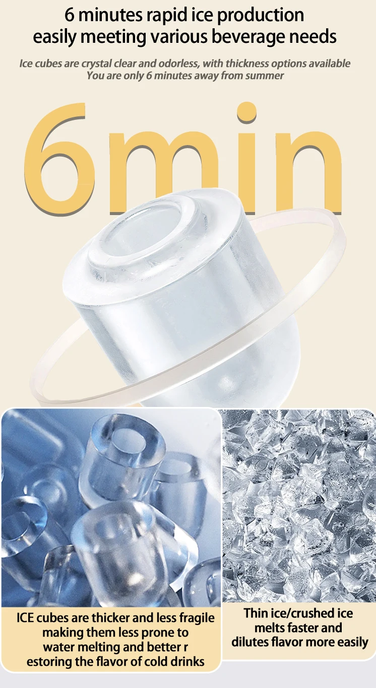 Mini Household Ice Maker Machine Ice Cube Maker Machine Portable Ice Maker Machine