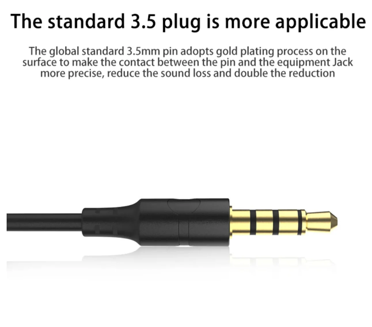 3.5mm Wired Headphones Stereo Bass Ear-Mounted Earphones Music Sport Gaming Headset With Mic