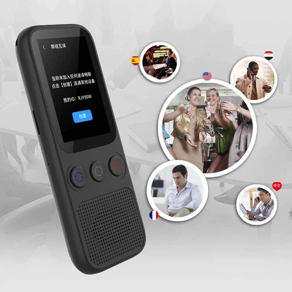 S80 Portable Translator Device Real-time Online Offline Language Translator Smart Audio Voice Travel