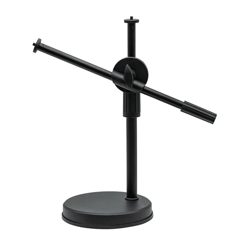 Tripod with Ring Light Table Tabletop Stand Tripods Mobile Phone Holder Boom Arm Nail Art Photography