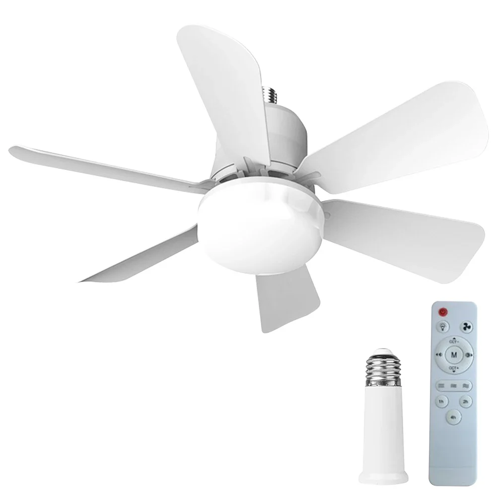 Modern Ceiling Fan with Lights Remote Control Small Ceiling Fan for Kitchen Bedroom Basement Dining Living Room