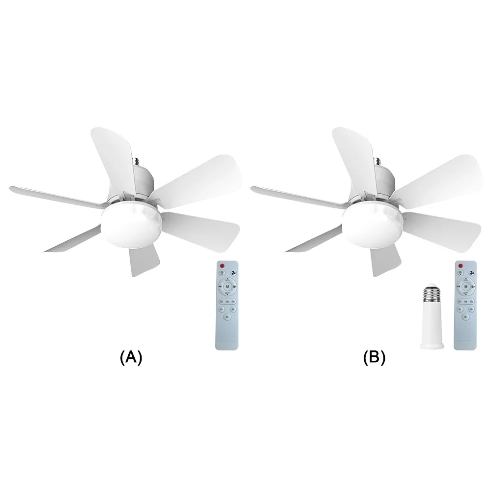 Modern Ceiling Fan with Lights Remote Control Small Ceiling Fan for Kitchen Bedroom Basement Dining Living Room