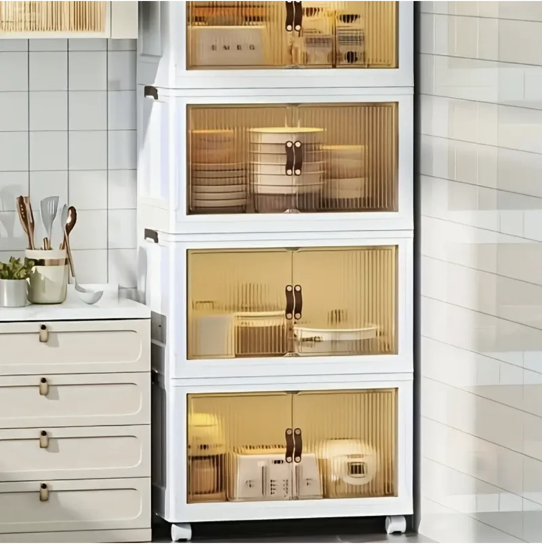 Beautiful Fashionable 3 4 5-Layer Polypropylene Material Storage Rack Portable Wardrobe Clothes Tableware Miscellaneous Items