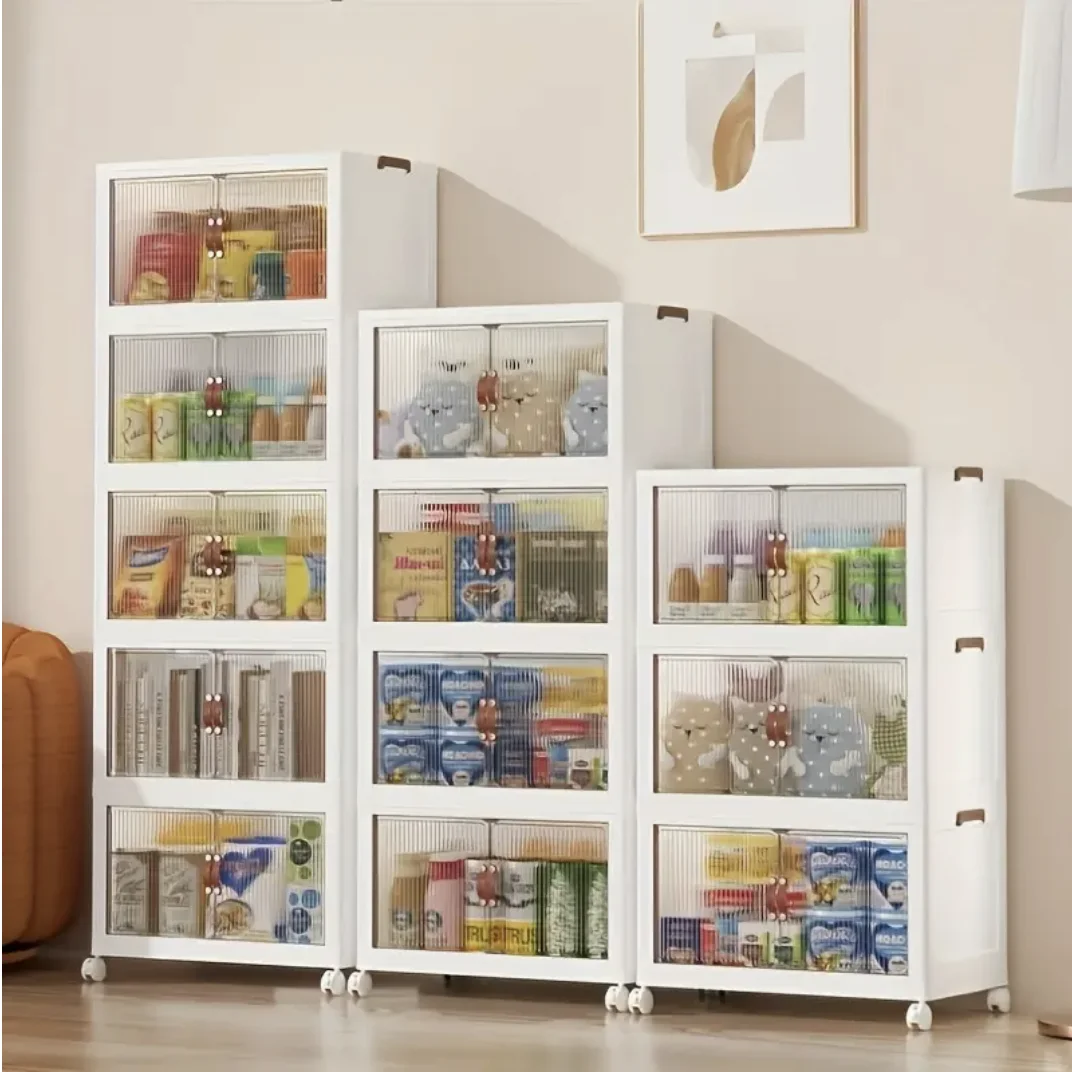 Beautiful Fashionable 3 4 5-Layer Polypropylene Material Storage Rack Portable Wardrobe Clothes Tableware Miscellaneous Items