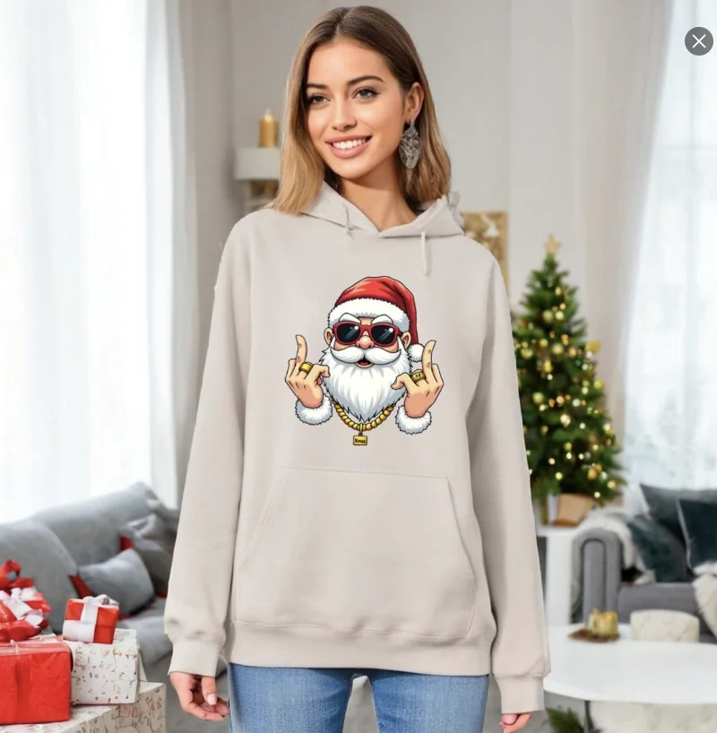 men's and women's hoodies christmas customized digital printed logo men's and women's fashion hoodies US warehouse stock
