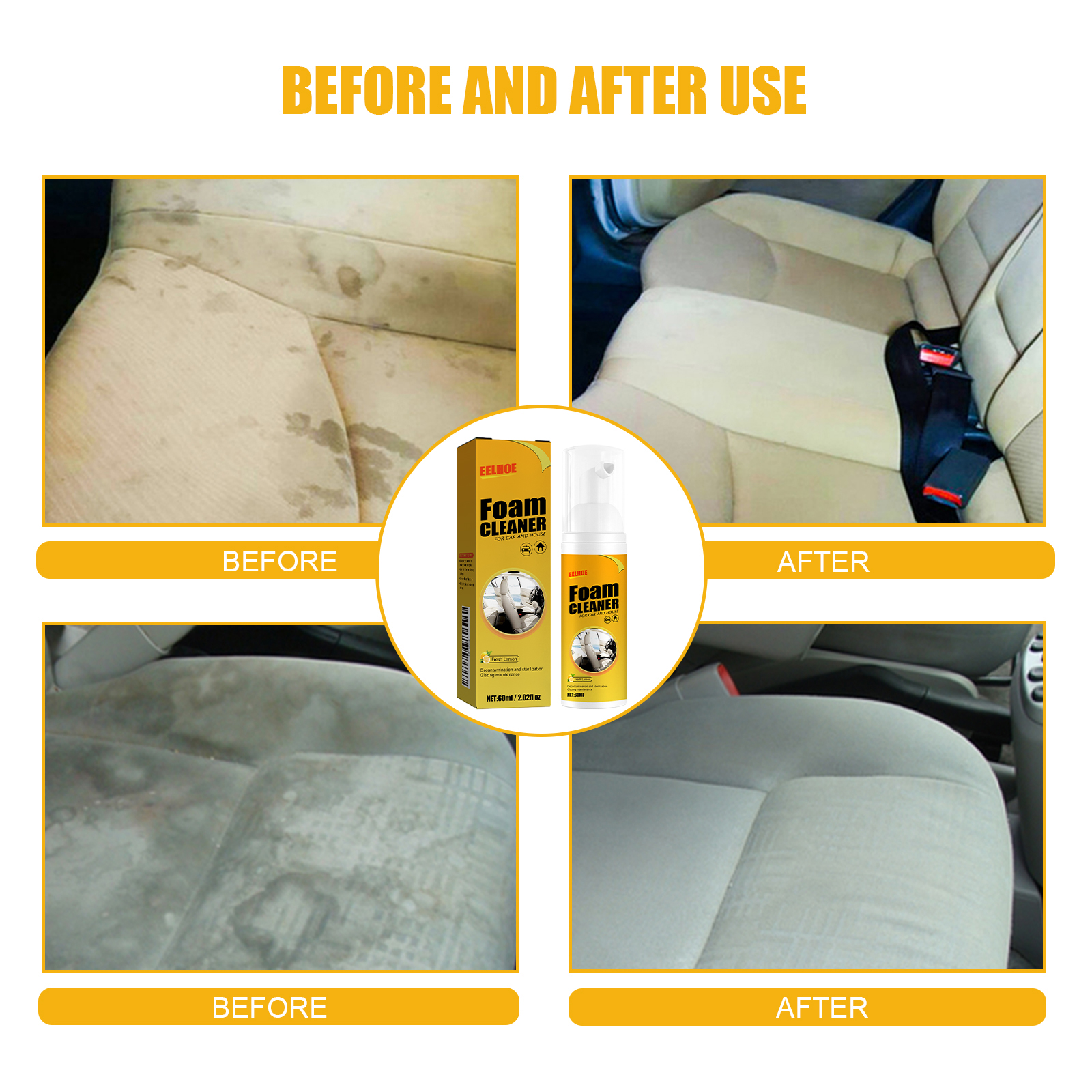 Premium 100ml Car Interior Foam Cleaner Spray