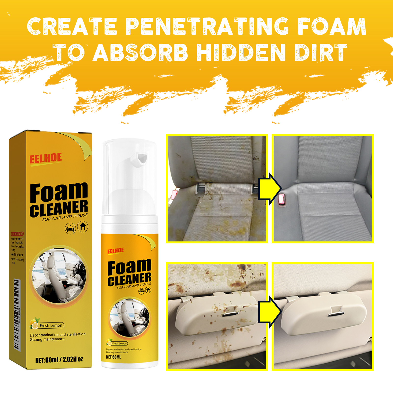 Premium 100ml Car Interior Foam Cleaner Spray