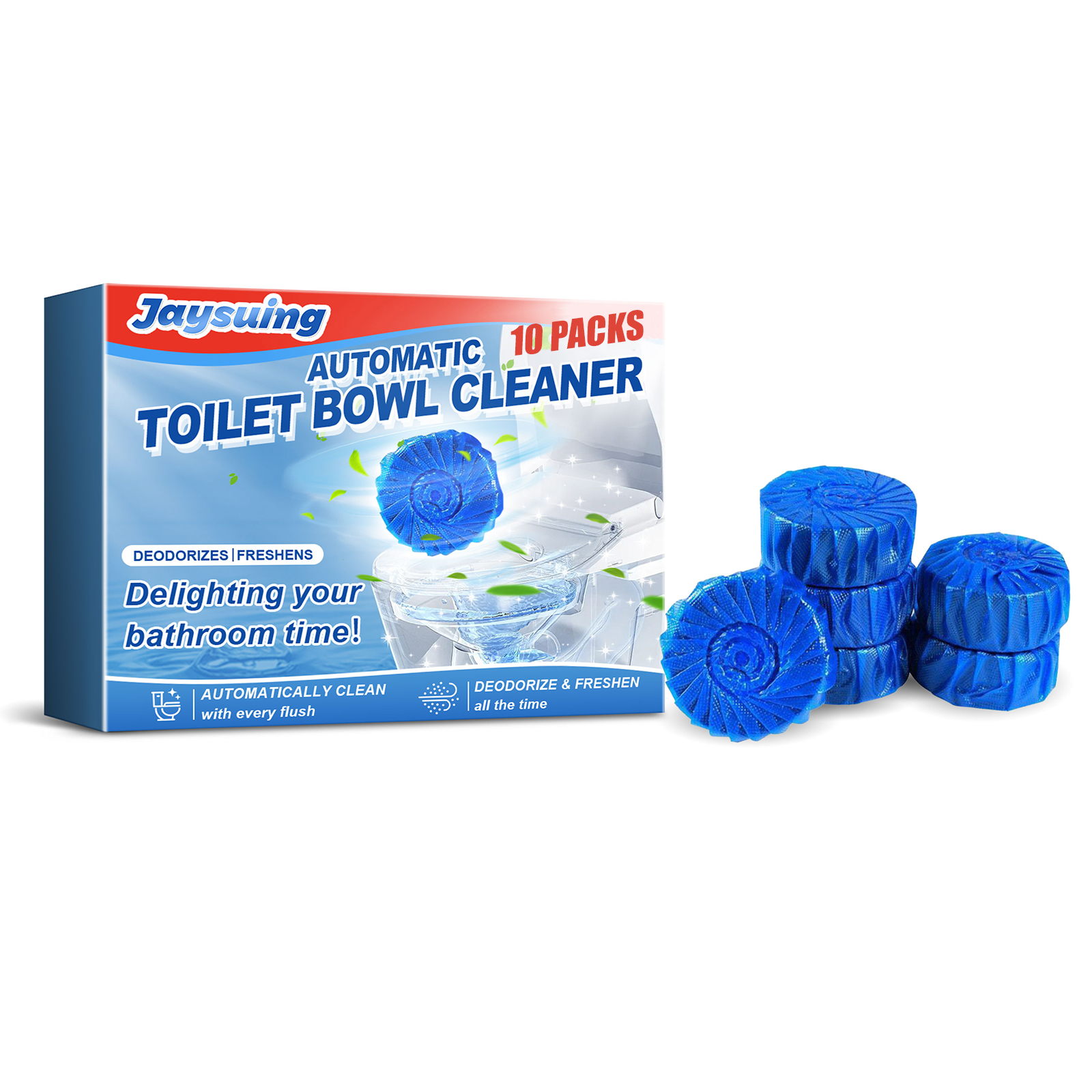 Toilet blue bubble cleaning block Household descaling, deodorizing, and deodorizing fresh toilet cleaning block