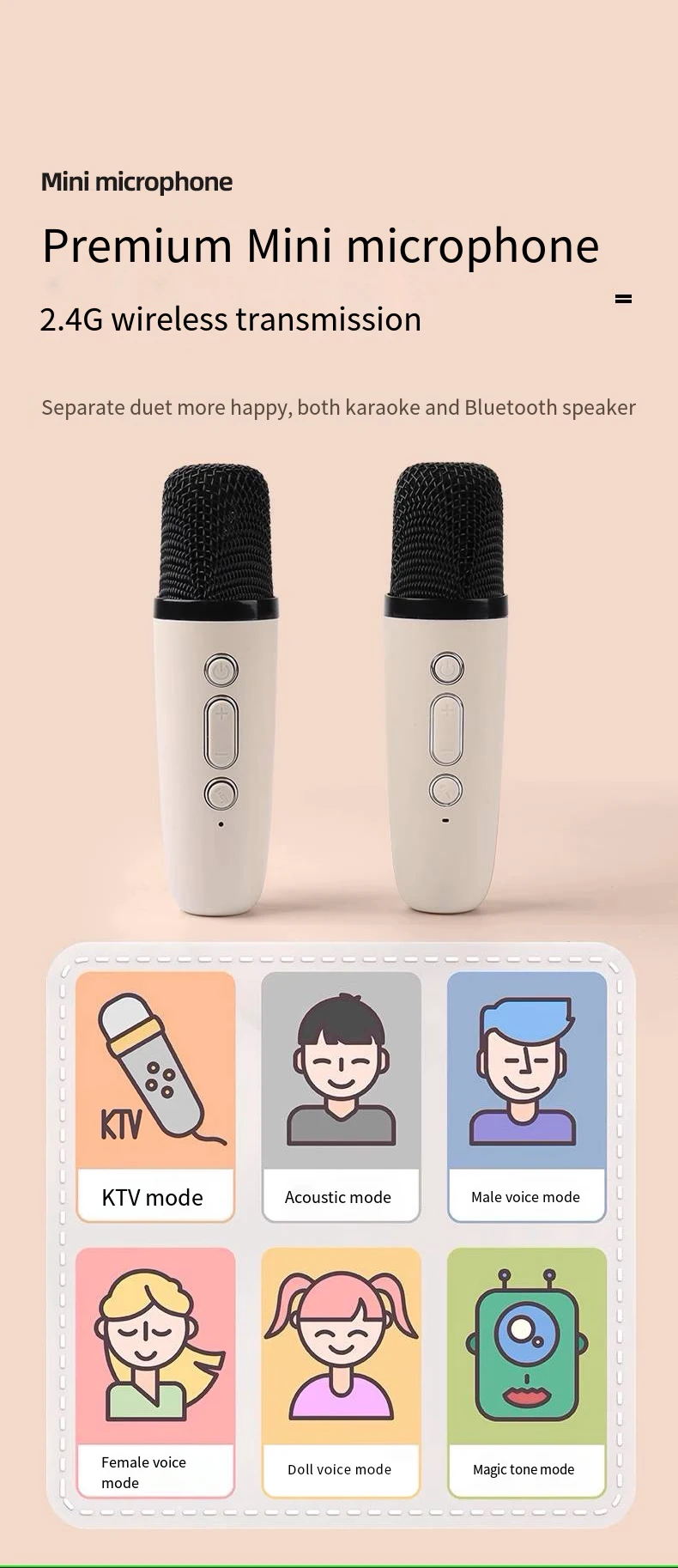 Portable K12 Wireless Bluetooth Karaoke Speaker