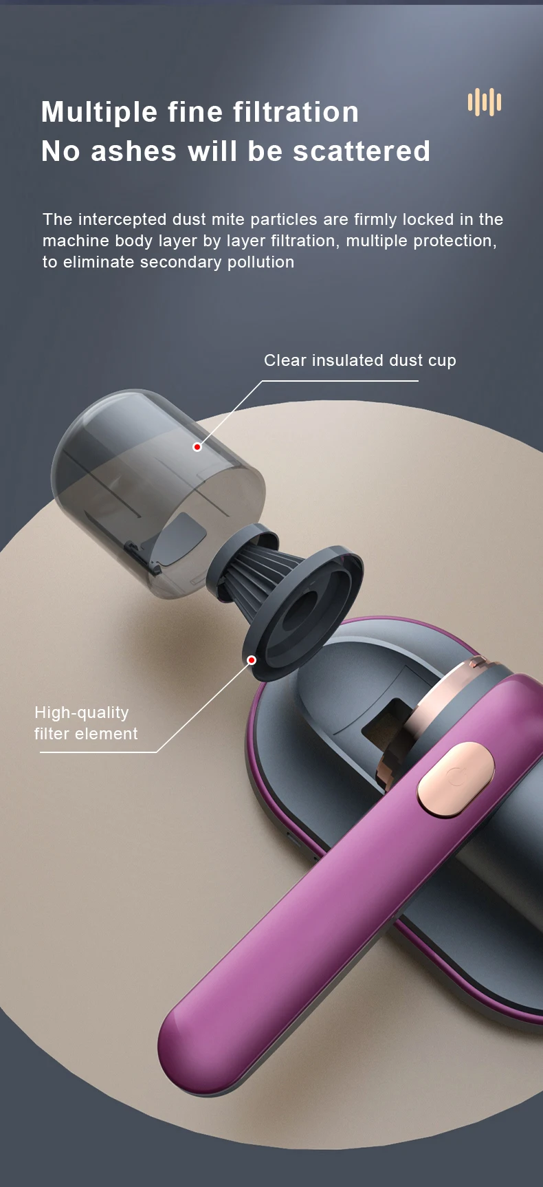 Powerful UV Handheld Vacuum for Pet Hair Cleaning