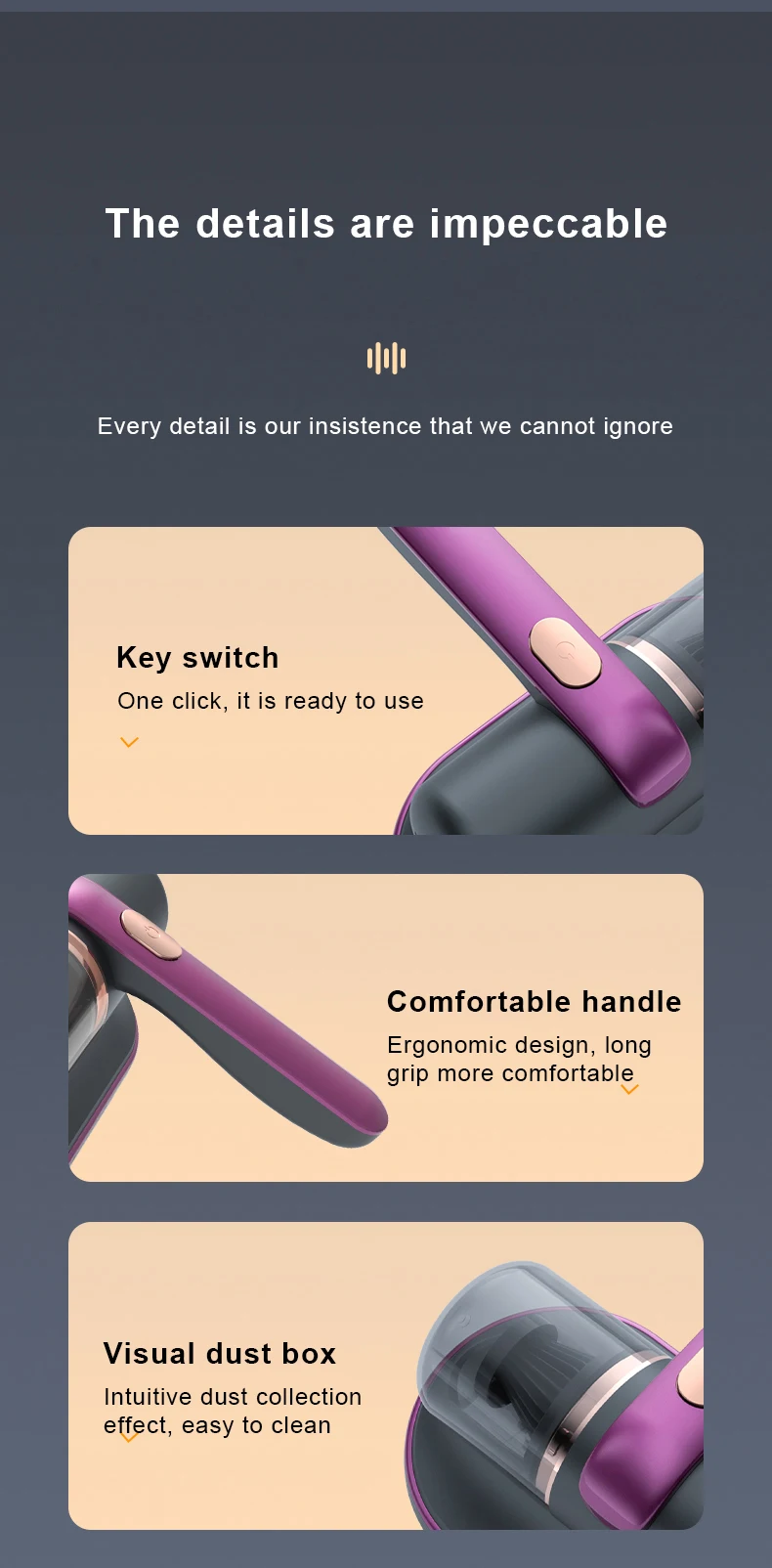 Powerful UV Handheld Vacuum for Pet Hair Cleaning