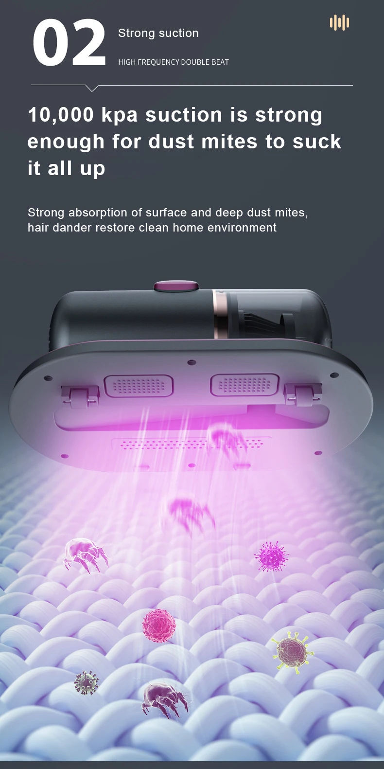 Powerful UV Handheld Vacuum for Pet Hair Cleaning