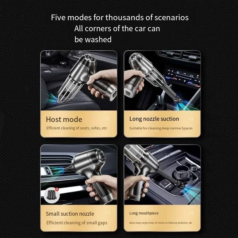 Powerful Mini Wireless Car Vacuum Cleaner