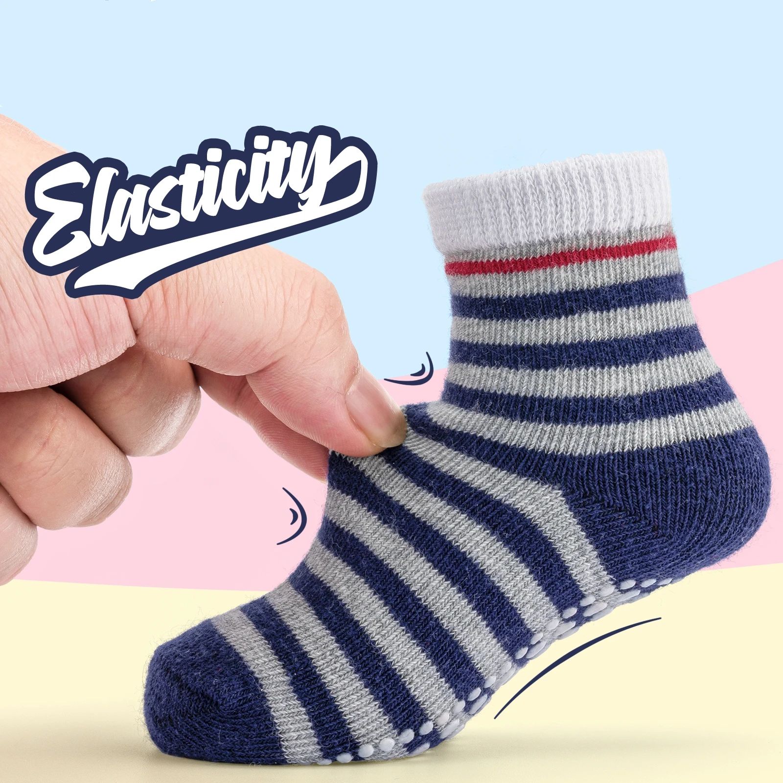 Dropshipping 10 Pairs Non slip Socks Kids Best Selling Gripper Socks Casual Home Socks