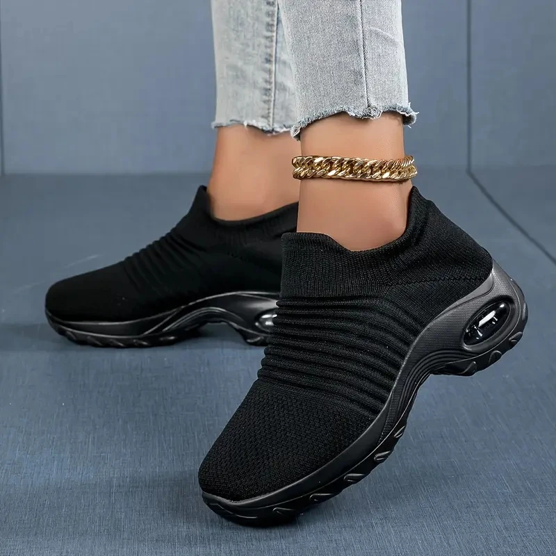 Dropshipping Product Women Sock Sneakers Best Selling Casual Lightweight Shoes Femmes Slip on Sneaker