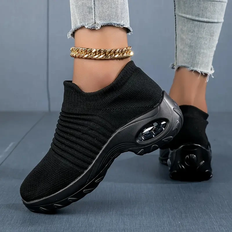 Dropshipping Product Women Sock Sneakers Best Selling Casual Lightweight Shoes Femmes Slip on Sneaker