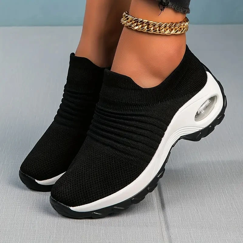 Dropshipping Product Women Sock Sneakers Best Selling Casual Lightweight Shoes Femmes Slip on Sneaker