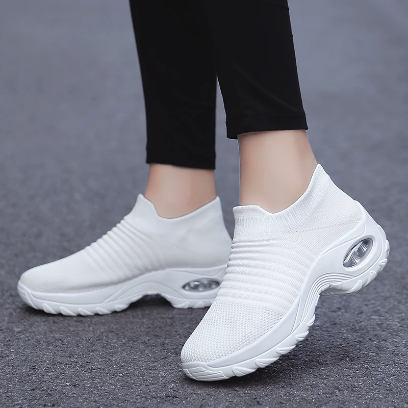 Dropshipping Product Women Sock Sneakers Best Selling Casual Lightweight Shoes Femmes Slip on Sneaker
