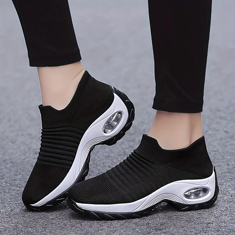 Dropshipping Product Women Sock Sneakers Best Selling Casual Lightweight Shoes Femmes Slip on Sneaker