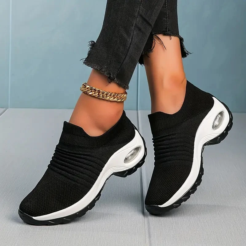 Dropshipping Product Women Sock Sneakers Best Selling Casual Lightweight Shoes Femmes Slip on Sneaker