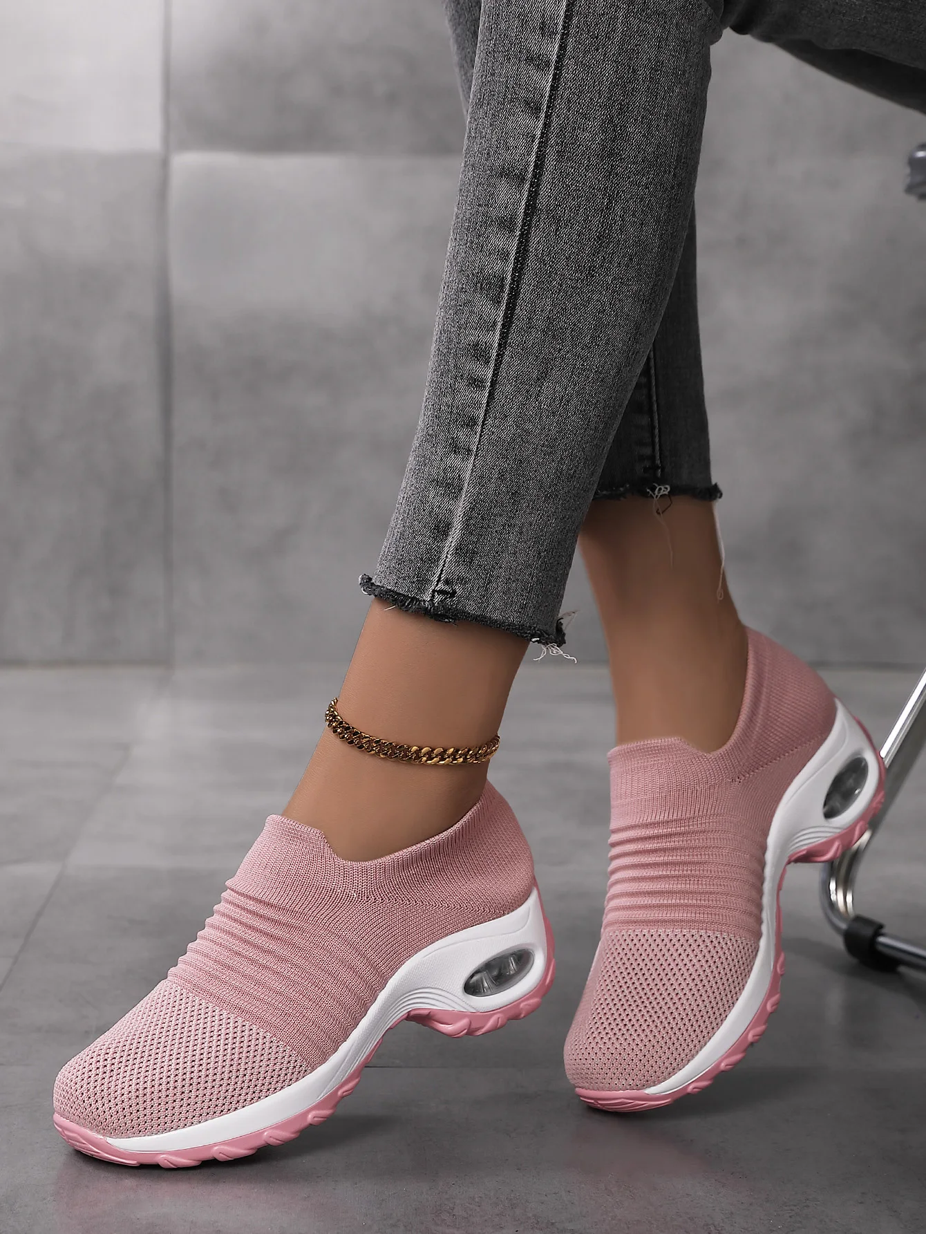 Dropshipping Product Women Sock Sneakers Best Selling Casual Lightweight Shoes Femmes Slip on Sneaker
