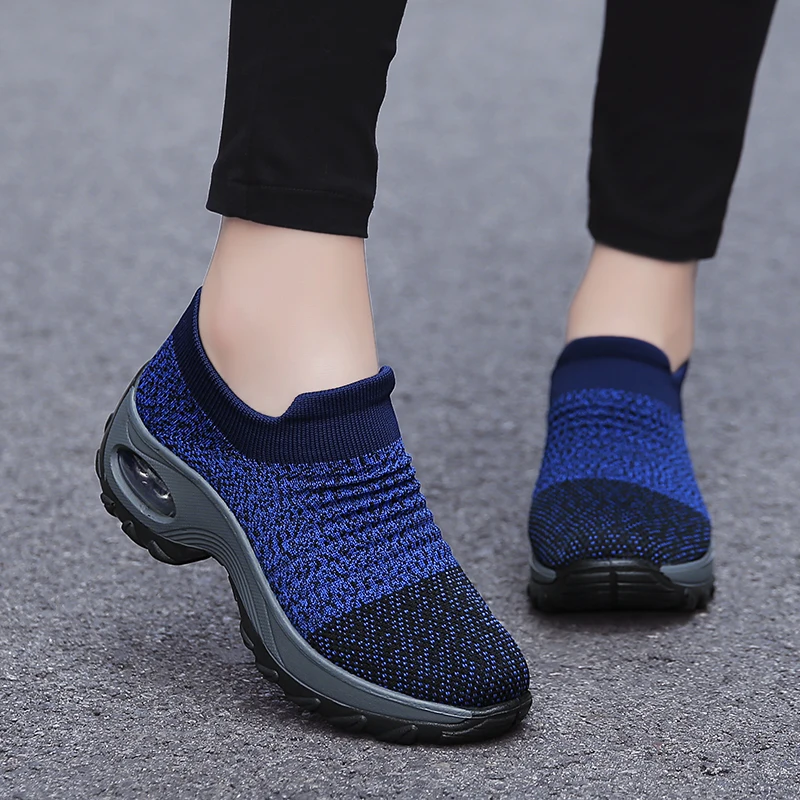 Dropshipping Product Women Sock Sneakers Best Selling Casual Lightweight Shoes Femmes Slip on Sneaker