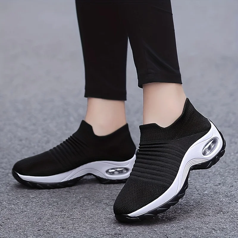 Dropshipping Product Women Sock Sneakers Best Selling Casual Lightweight Shoes Femmes Slip on Sneaker