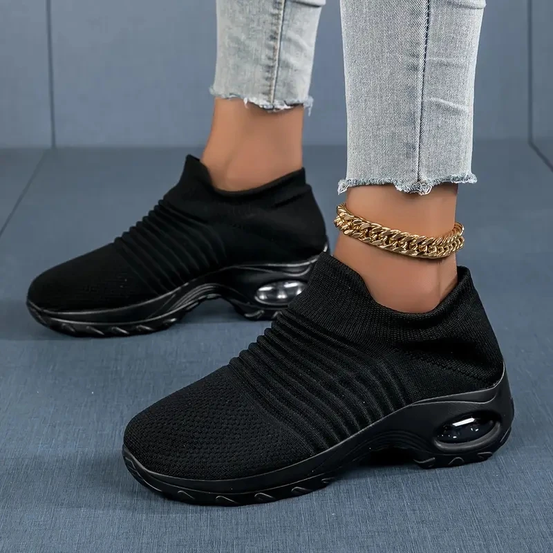 Dropshipping Product Women Sock Sneakers Best Selling Casual Lightweight Shoes Femmes Slip on Sneaker
