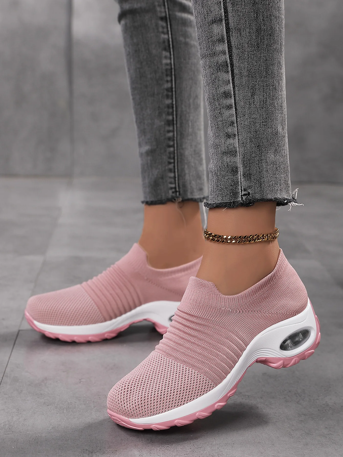 Dropshipping Product Women Sock Sneakers Best Selling Casual Lightweight Shoes Femmes Slip on Sneaker