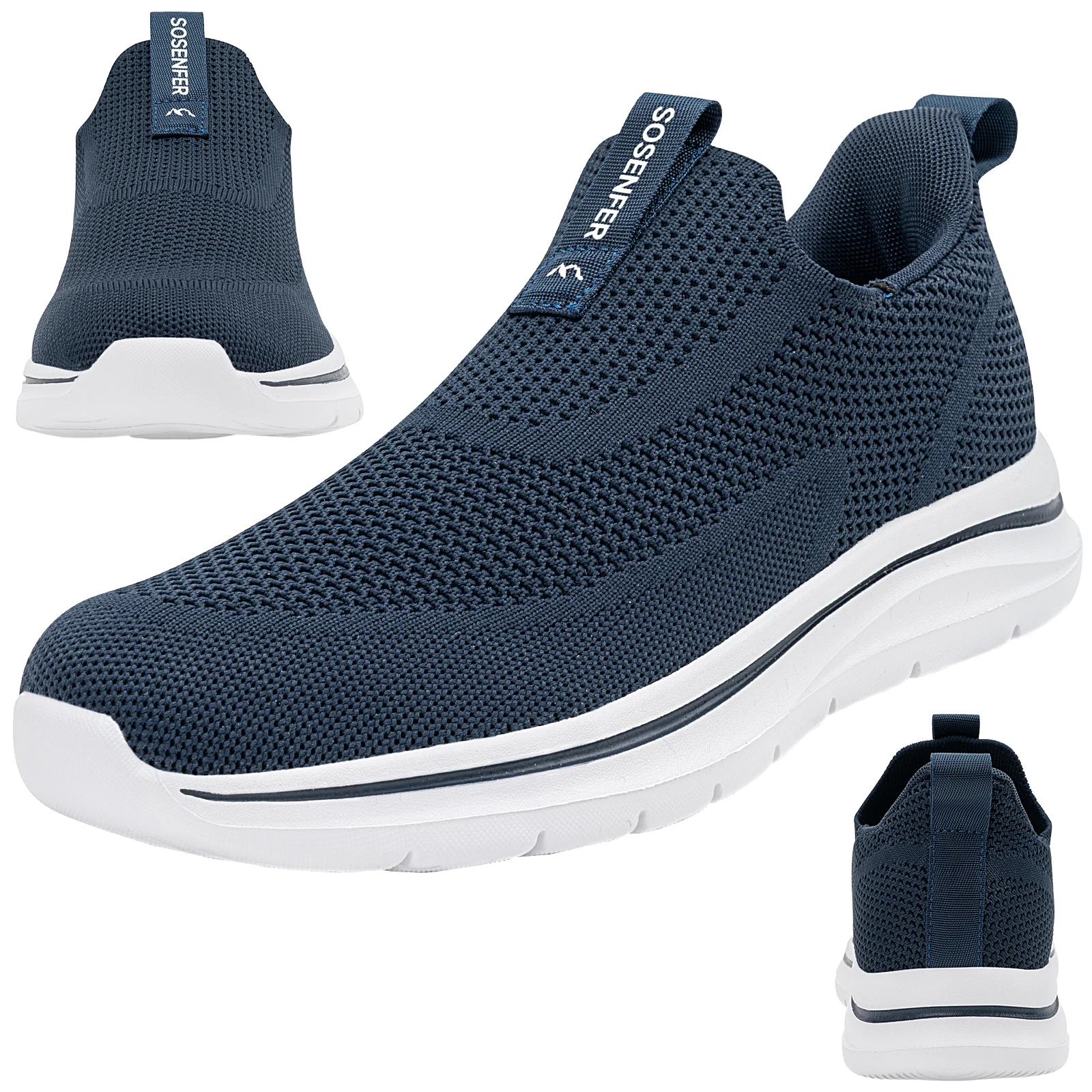 Dropshipping Men Casual Shoes Fashion Sneakers Comfortable Sports Flying Knitted Socks Shoes Casual Flats Walking Style Shoes