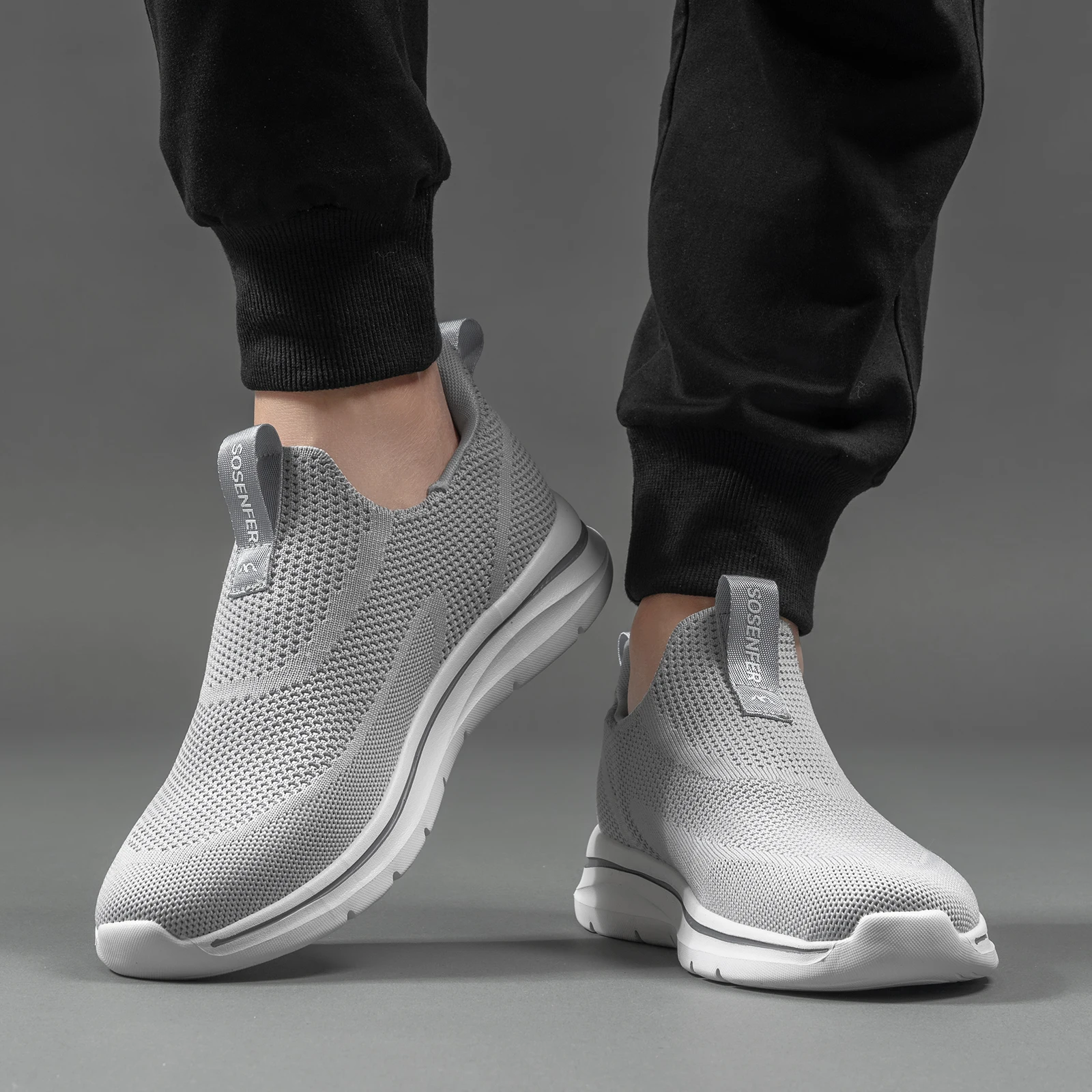 Dropshipping Men Casual Shoes Fashion Sneakers Comfortable Sports Flying Knitted Socks Shoes Casual Flats Walking Style Shoes