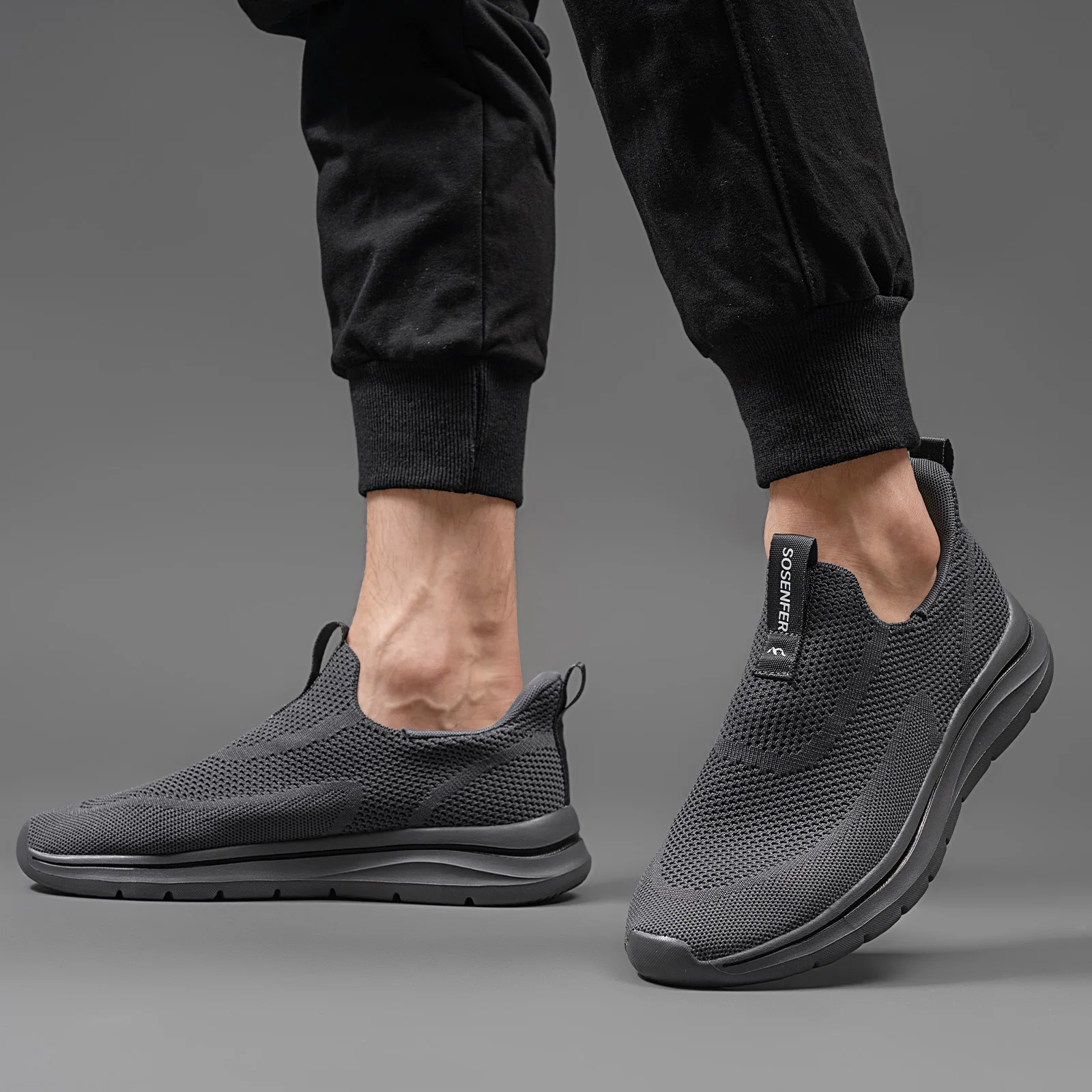 Dropshipping Men Casual Shoes Fashion Sneakers Comfortable Sports Flying Knitted Socks Shoes Casual Flats Walking Style Shoes