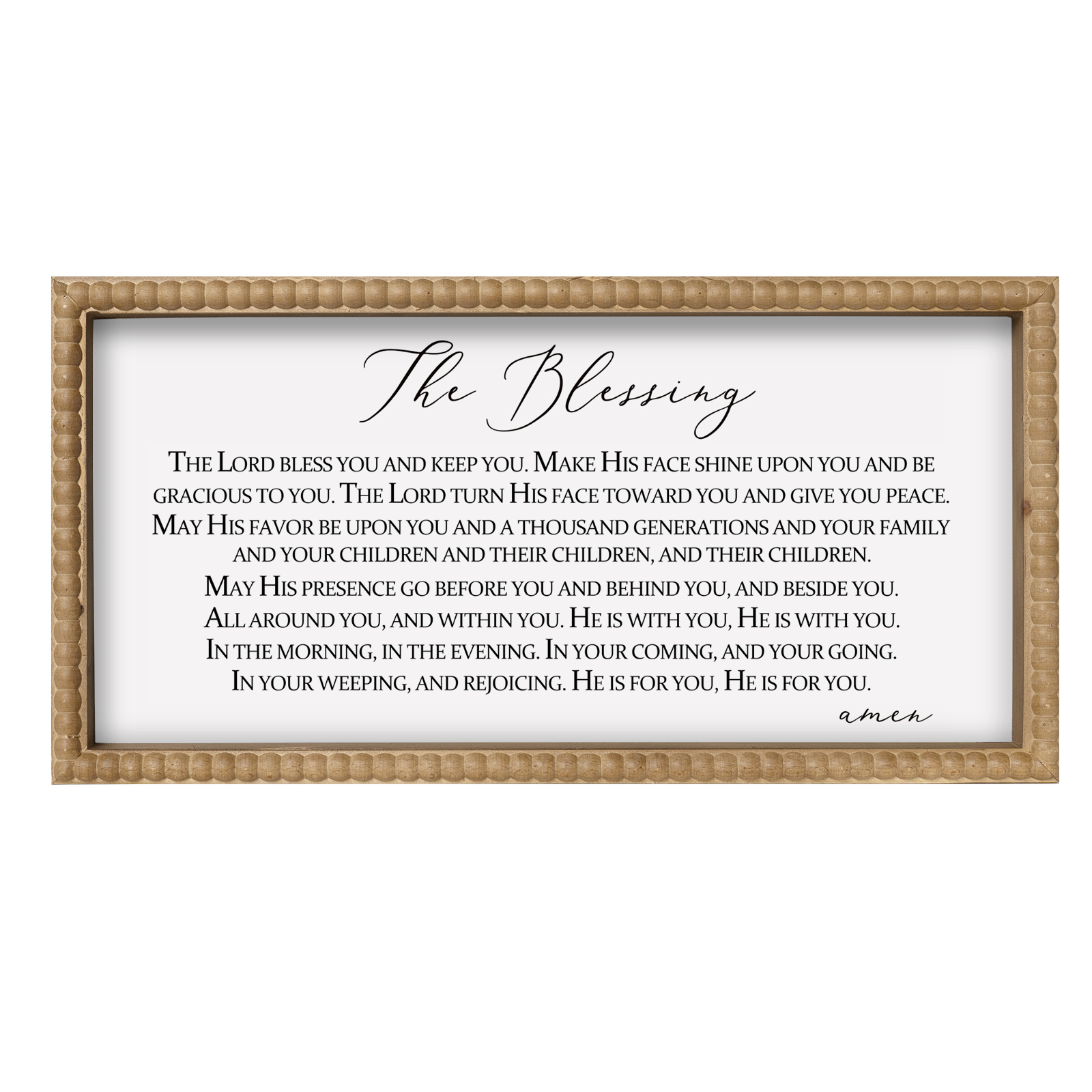 15.7×7.9In The Lord Bless You And Keep You Wall Art, Wooden Bible Verses Song Lyrics Prayer Blessed Wall Decor, Large Christian Scripture Living Dining Room Bedroom Home Decor