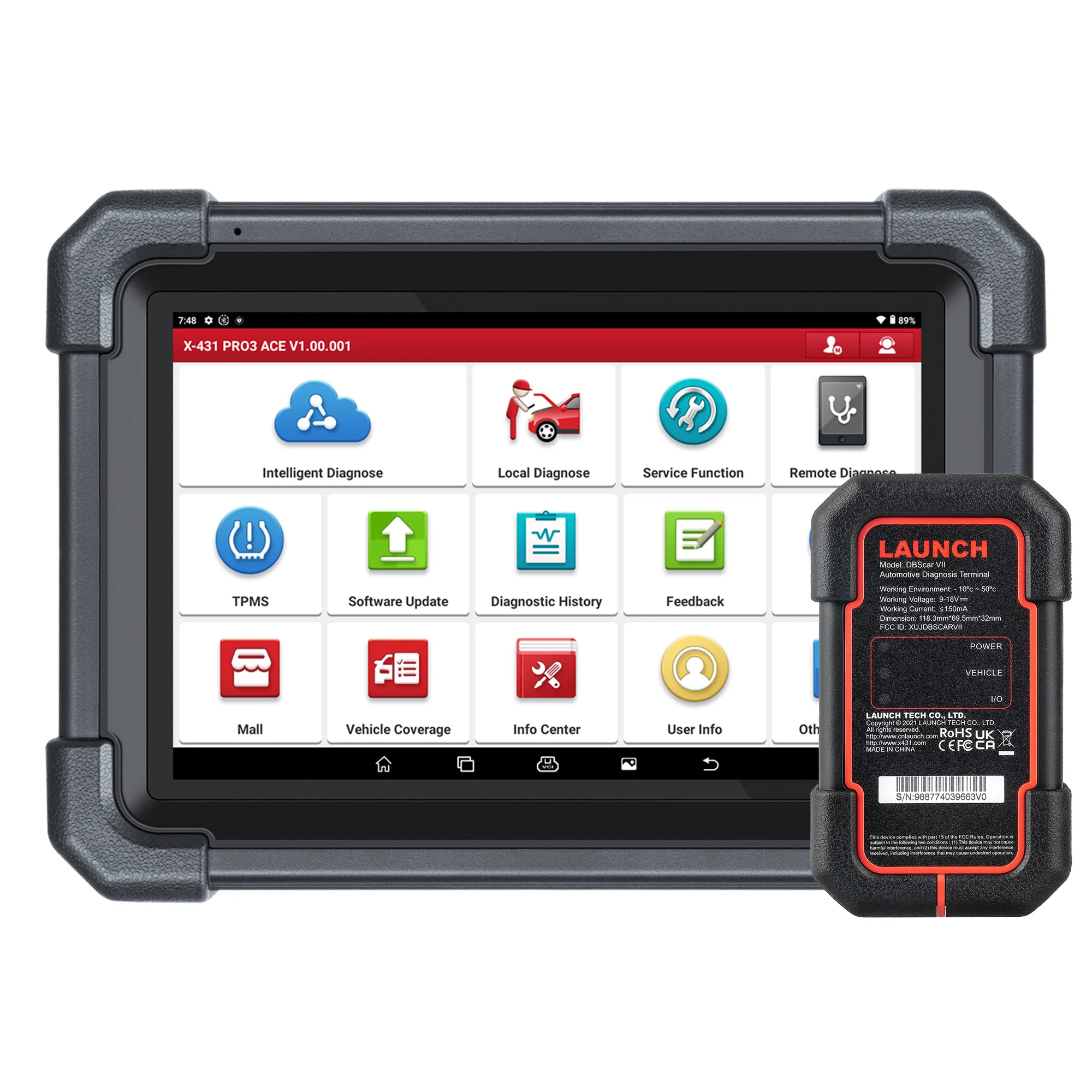  New Arrival X431 PRO3 ACE Full Function Bi-directional OBD2 Code Reader Auto Diagnostic Machine ECU Coding