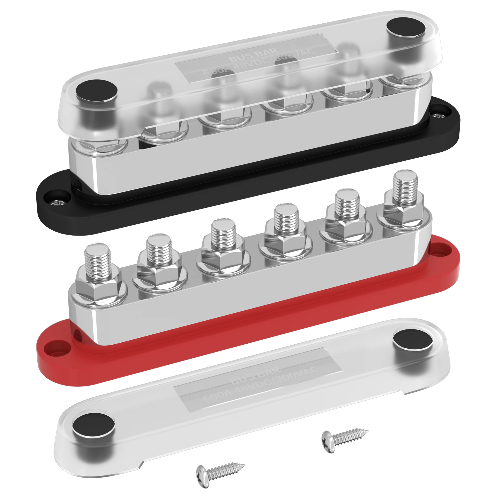 Waterproof 600A Bus Bar High Current Terminal Block 6X 3/8