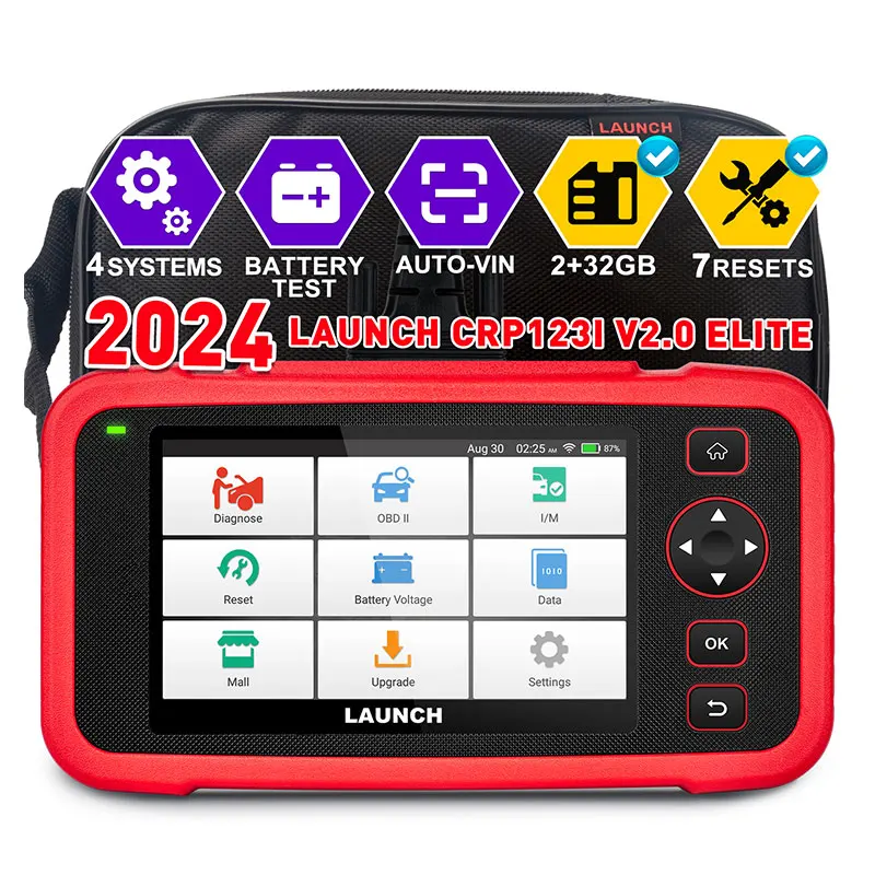 Launch CRP123i V2.0 Multi System Diagnostic OBD2 Scan Tool 2025 New Ver. Creader Elite PK CRP123X