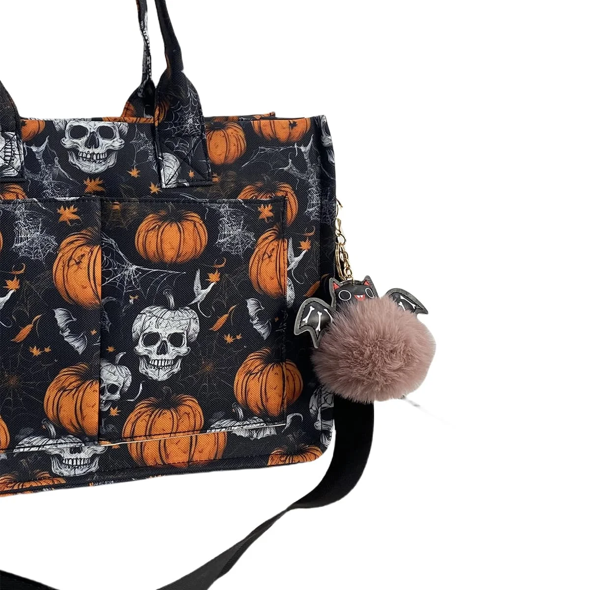 Wholesale Low Price Halloween Tote Reusable Canvas Bag for Trick or Treating Halloween Treats Bags