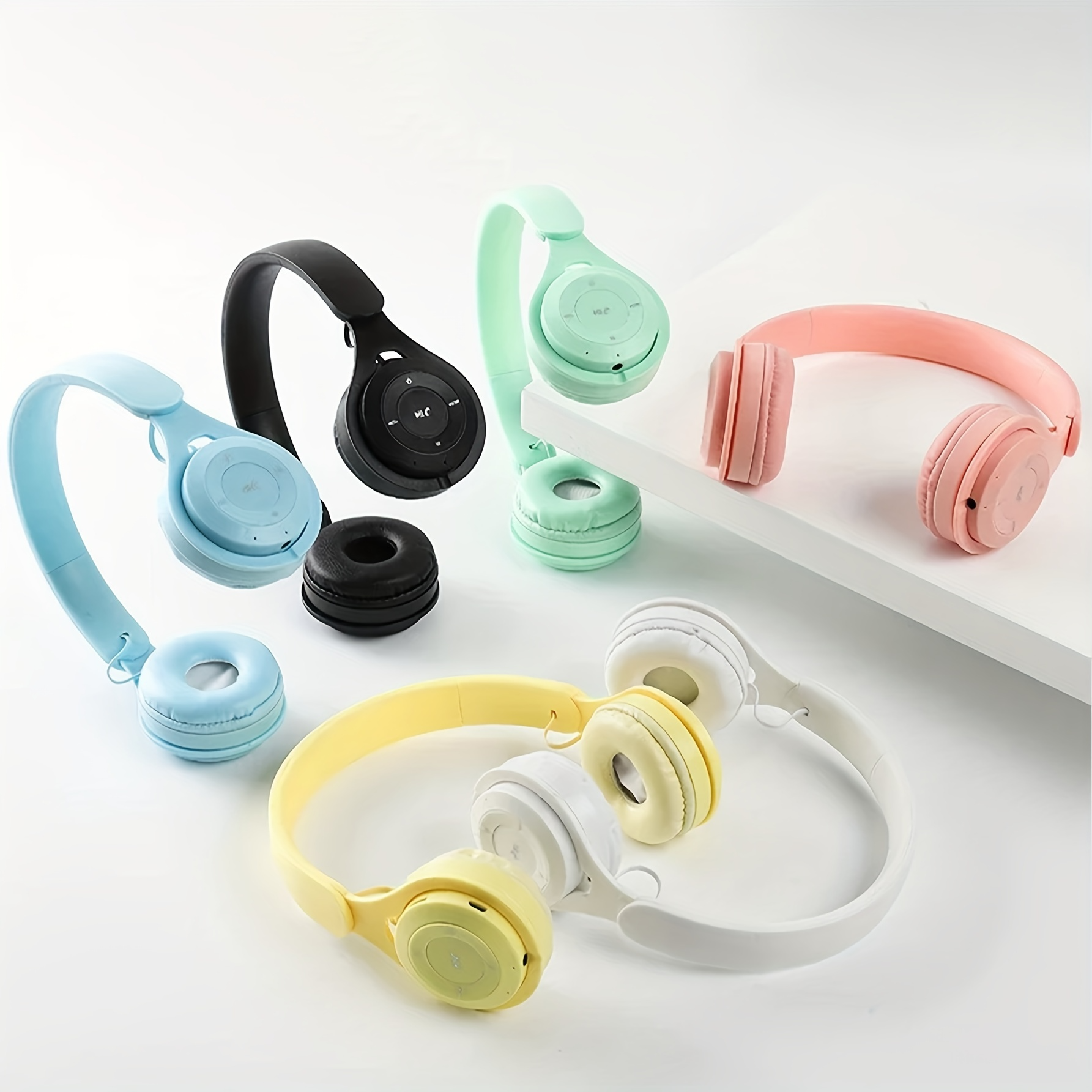 Upgraded Hybrid Noise Cancelling Bluetooth Headphones Over Ear with Mic Soft-Earpads HiFi Stereo Foldable Lightweight Headset Deep Bass for Home Office Cellphone PC
