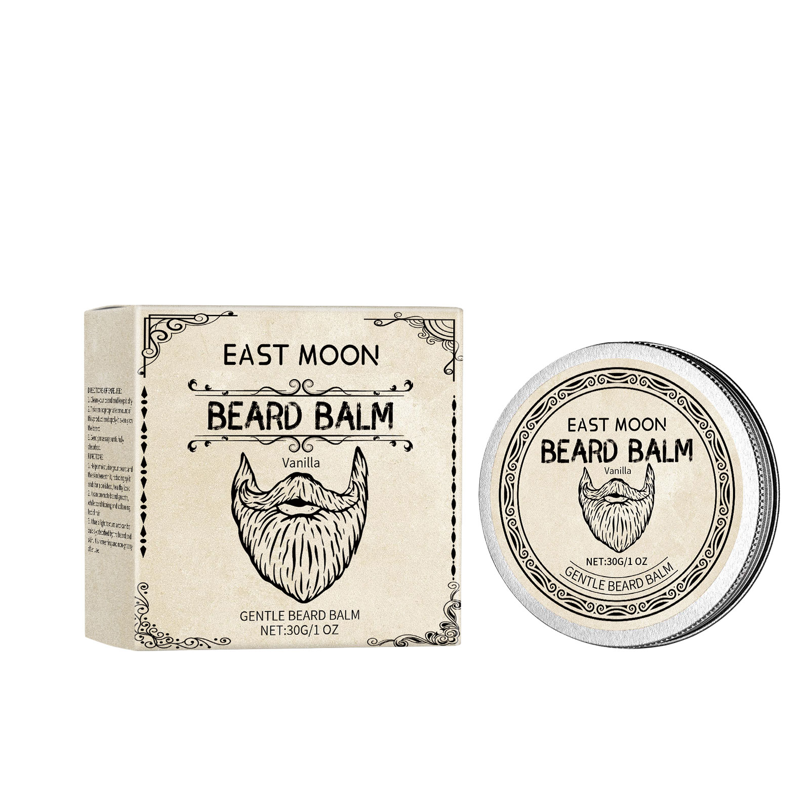 Vanilla Men's Beard Care Wax With a natural vanilla fragrance, it gently nourishes beard hair.