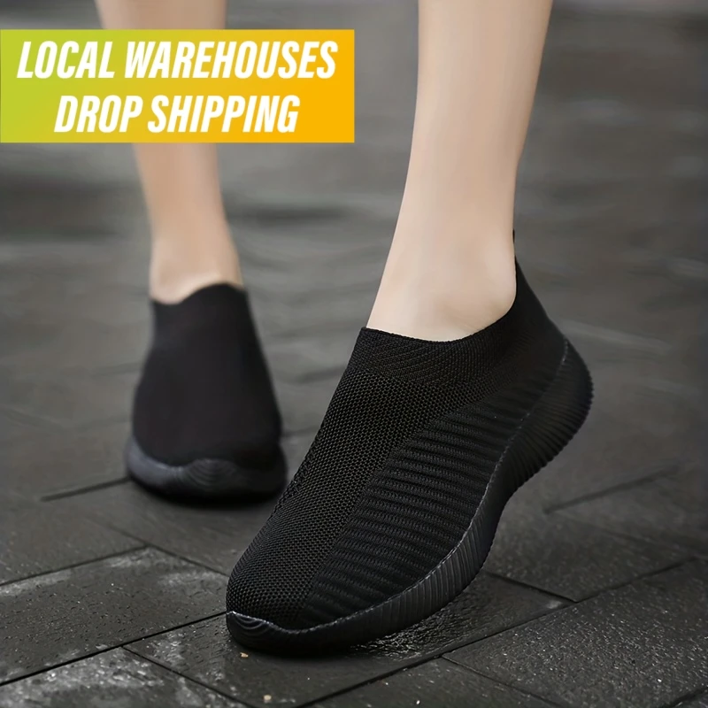 2025 Dropshipping Product Local Warehouse Women Mesh Sneakers Best Selling Casual Lightweight Shoes Femmes Slip on for USA EU UK