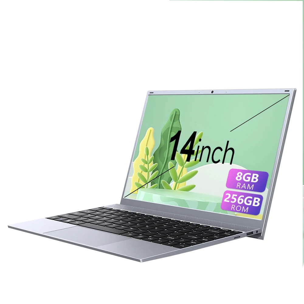 Slim 14inch 1920*1080P Laptop 8GB Rom 256GB Rom Laptop Gaming Computer Slim Laptop Computer