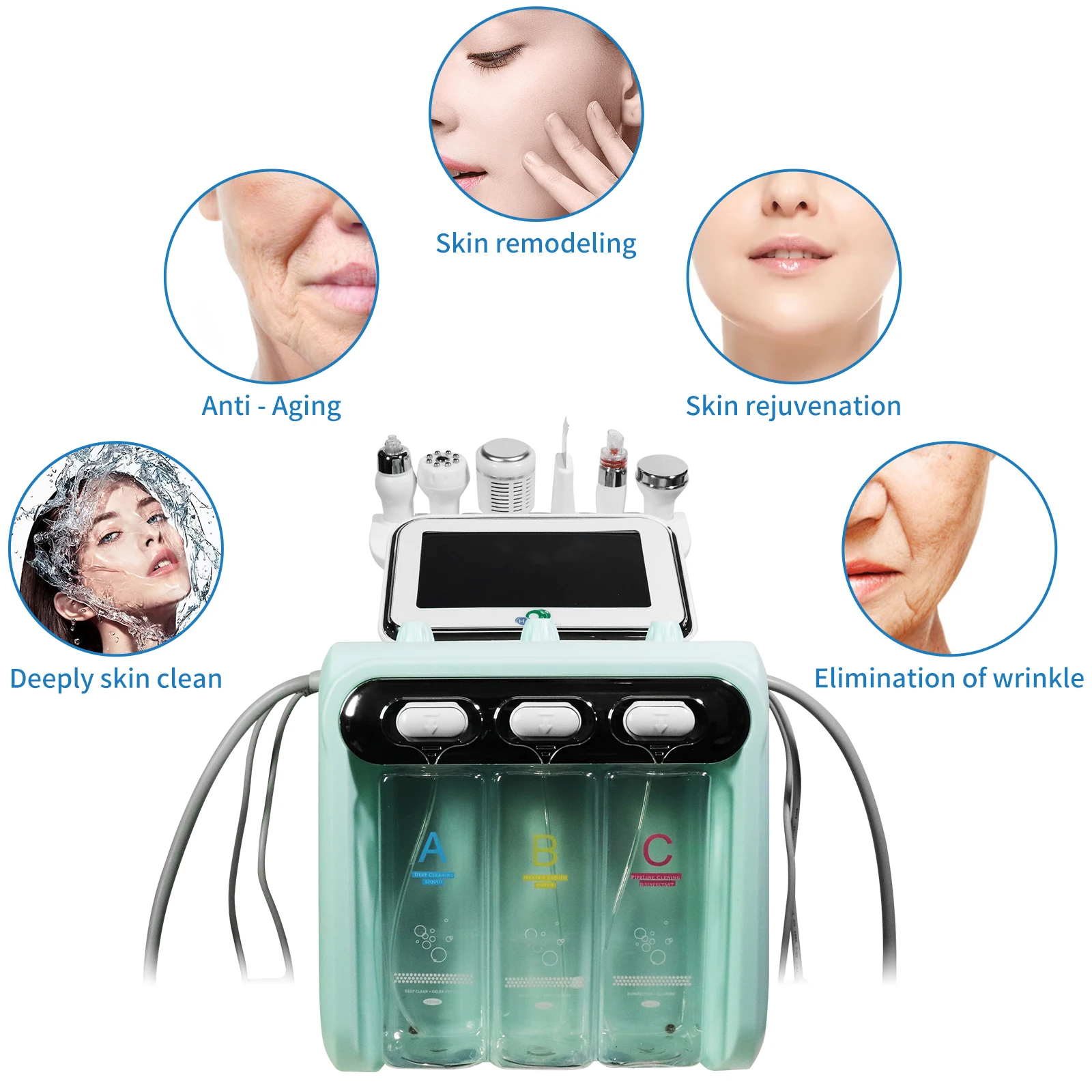 Hydra Dermabrasion Facial Aqua Peeling Face Lifting Hydro Oxyge Jet Crystal Microdermabrasion Hydra Dermabrasion Facial Machine