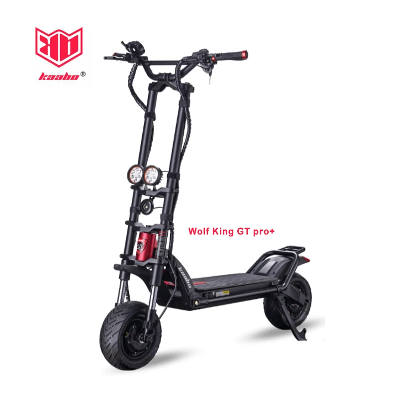 EU Stock Original Kaabo Wolf King GT Pro Electric Scooter 72V 35Ah 2000Wx2 Sine Wave Controller TFT Display Super Power Scooter
